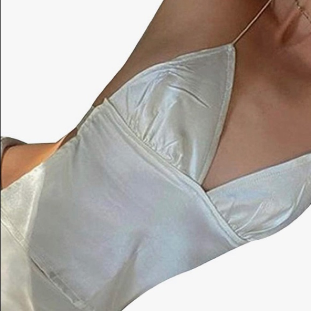 YK2 White Halter Top - Picture 3 of 3